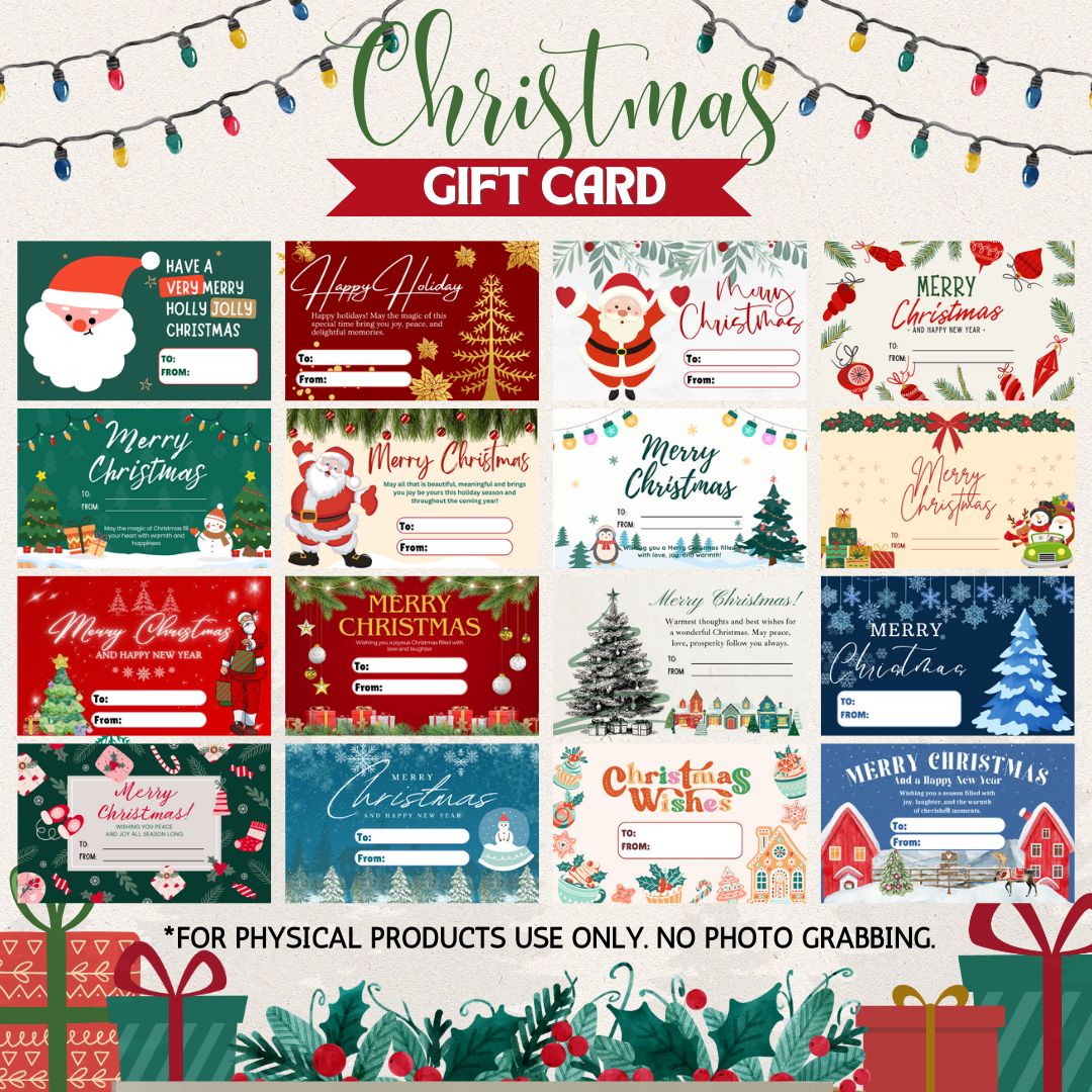 Christmas/New Year card/sticker label (sold by 10)