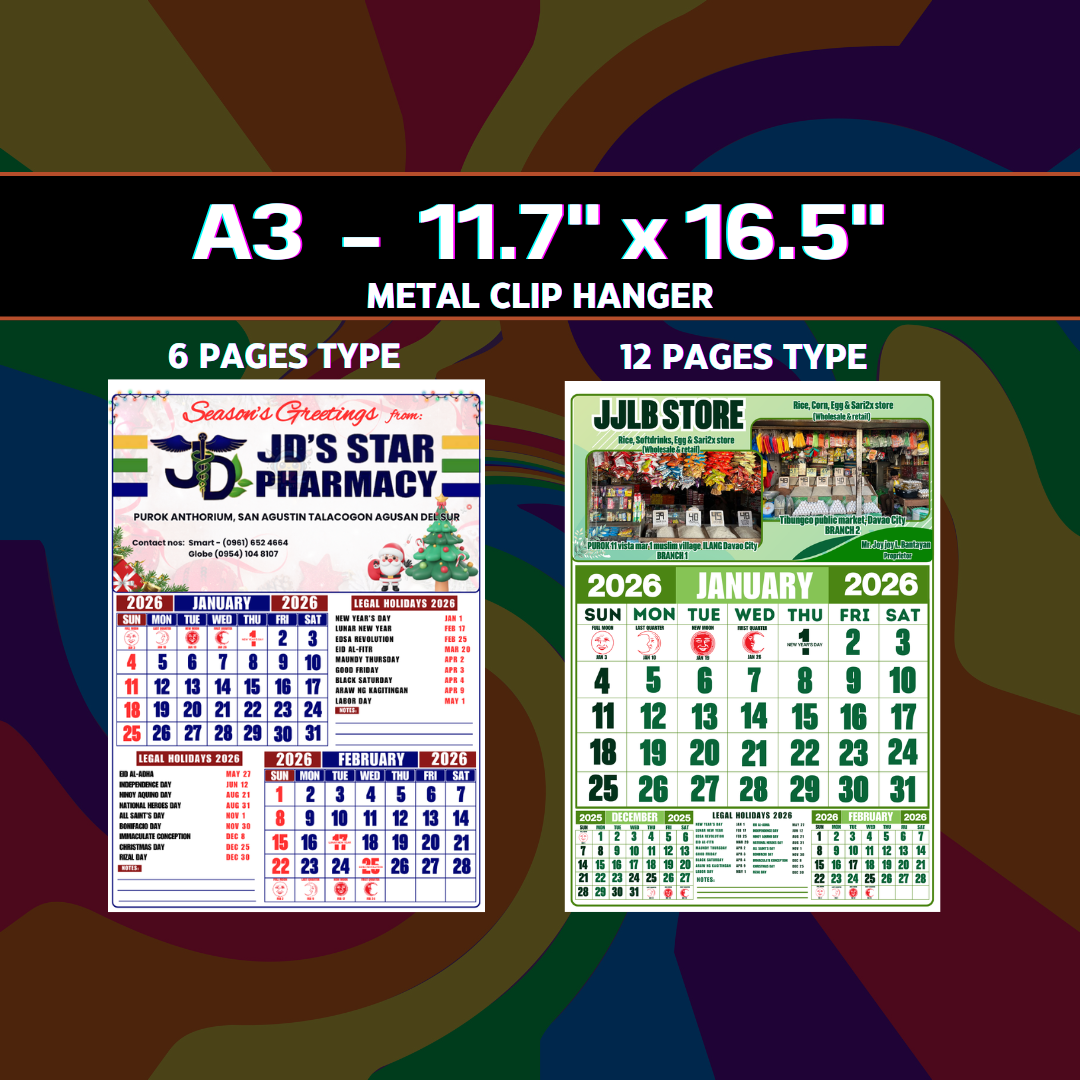Commercial Calendar (A3)